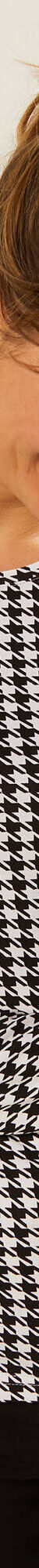 T-shirt col rond imprimé pied-de-poule, stretch (noir / blanc) T-shirt col rond imprimé pied-de-poule, stretch (noir / blanc)
